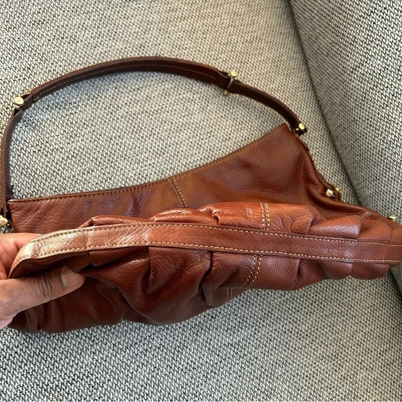Brown Genuine Leather Liz Claiborne Bag - Picture 3 of 8